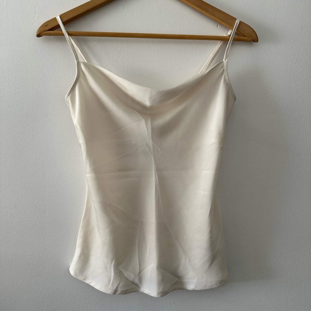 Express satin cowl neck spaghetti strap XXS